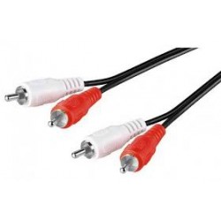 Cable audio 2 rca estereo 5mts.