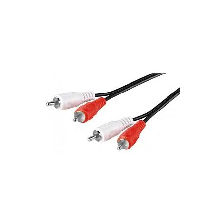 Cable audio 2 rca estereo 5mts.